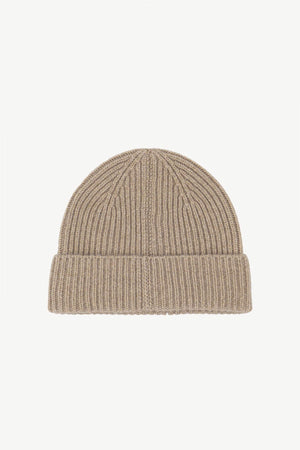 Dune Unisex Pure Cashmere Short Ribbed Beanie