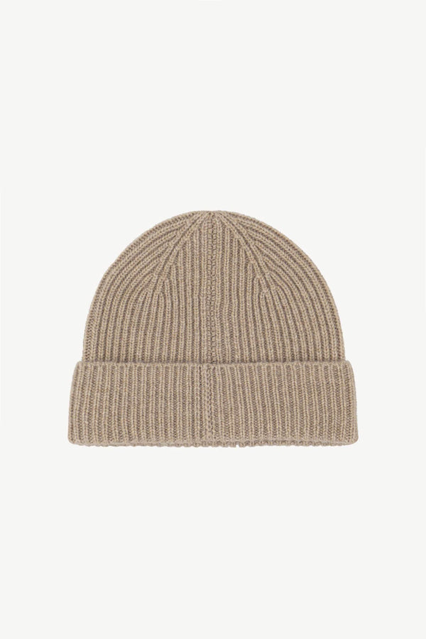 Dune Unisex Pure Cashmere Short Ribbed Beanie