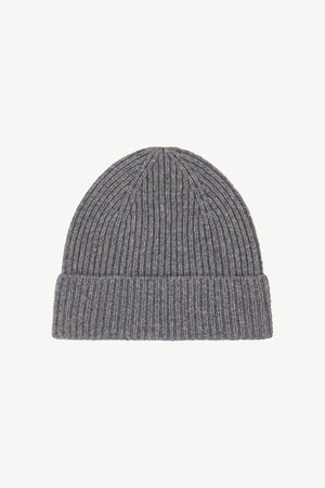 Berretto Unisex a Coste in Puro Cashmere Derby - Modello Lungo