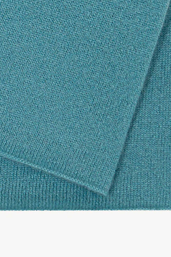 Scaldacollo Unisex in Puro Cashmere Turchese