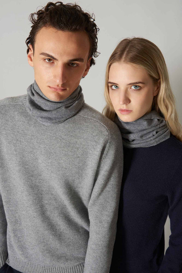 Scaldacollo Unisex in Puro Cashmere Cammello