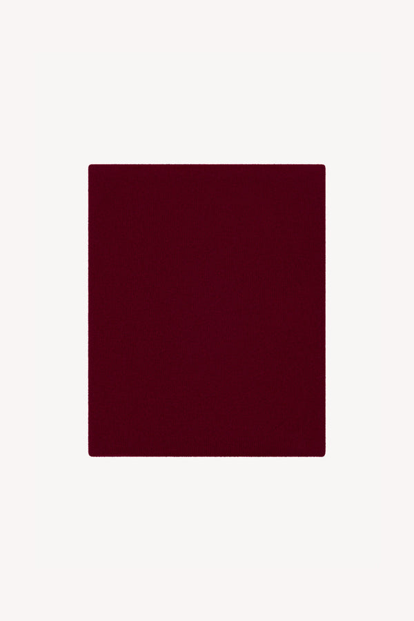 Dark Red Unisex Pure Cashmere Neck Warmer