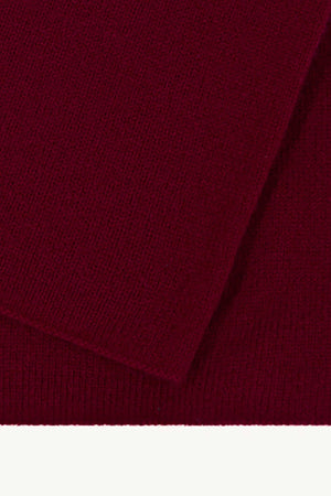 Dark Red Unisex Pure Cashmere Neck Warmer