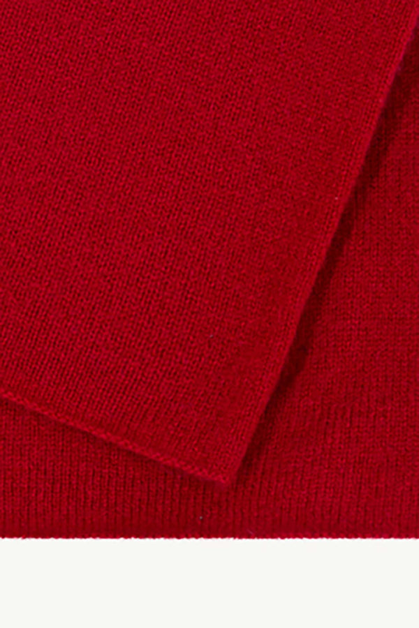 Scaldacollo Unisex in Puro Cashmere Rubino