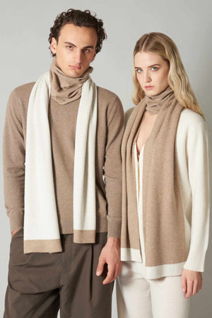 Scaldacollo Unisex in Puro Cashmere Dune