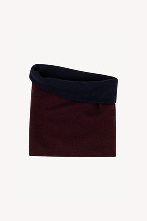 Scaldacollo Reversibile Unisex in Puro Cashmere Notte-Acero