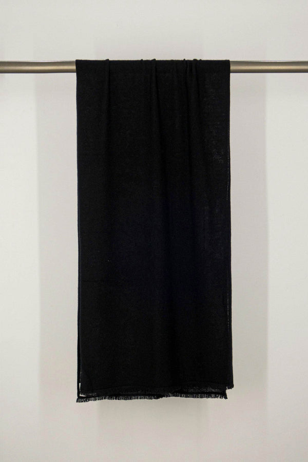 Stola Velo in Puro Cashmere Nero