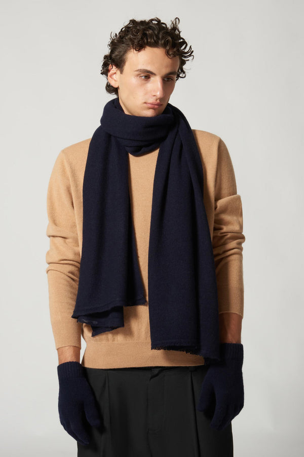 Stola Velo in Puro Cashmere Acero