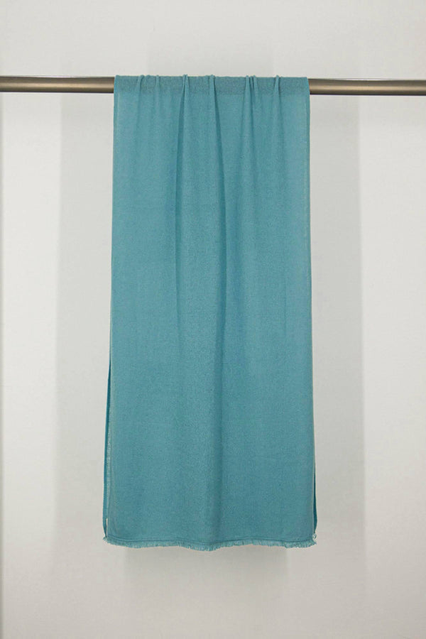 Stola Velo in Puro Cashmere Turchese