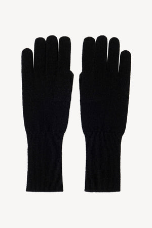 Guanti Touchscreen Donna in Puro Cashmere Nero