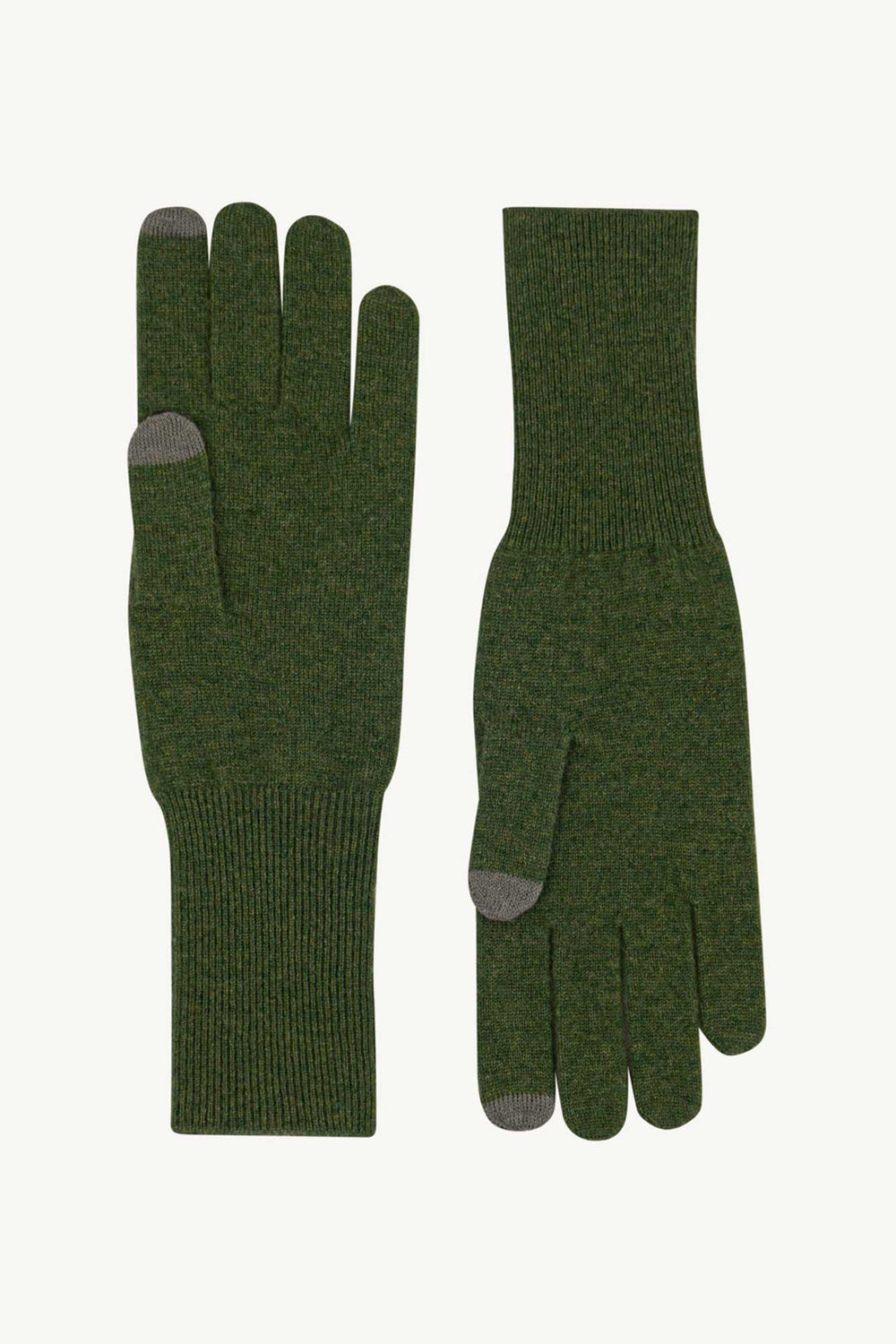 Guanti Touchscreen Donna in Puro Cashmere Loden