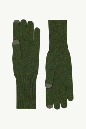 Guanti Touchscreen Donna in Puro Cashmere Loden