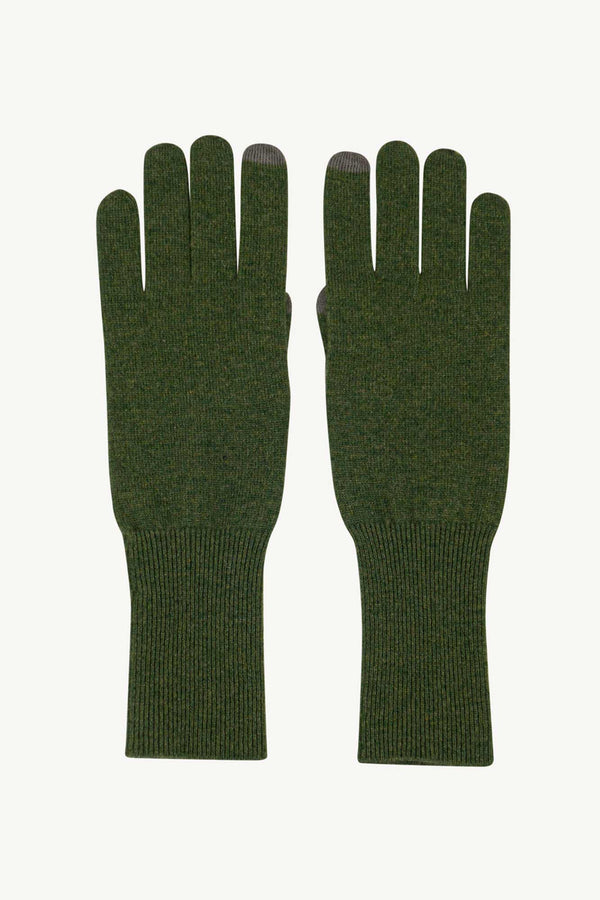 Guanti Touchscreen Donna in Puro Cashmere Loden
