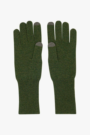 Guanti Touchscreen Donna in Puro Cashmere Loden