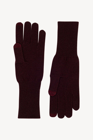 Guanti Touchscreen Donna in Puro Cashmere Acero