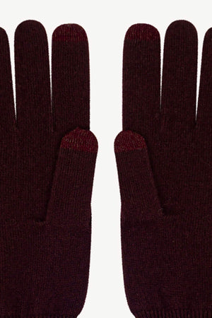 Guanti Touchscreen Donna in Puro Cashmere Acero