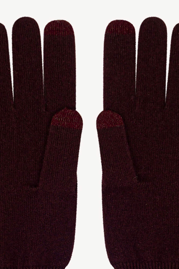 Guanti Touchscreen Donna in Puro Cashmere Acero