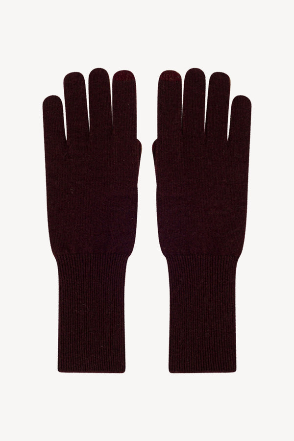 Guanti Touchscreen Donna in Puro Cashmere Acero