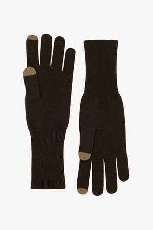 Guanti Touchscreen Donna in Puro Cashmere Mocha