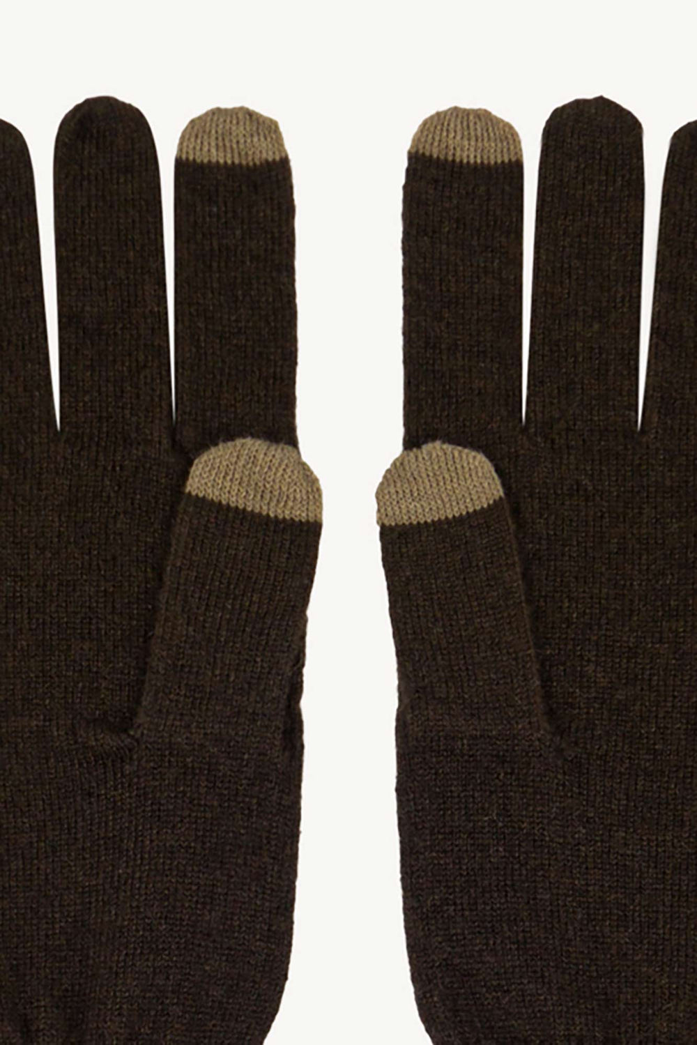 Guanti Touchscreen Donna in Puro Cashmere Mocha