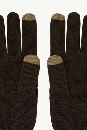 Guanti Touchscreen Donna in Puro Cashmere Mocha