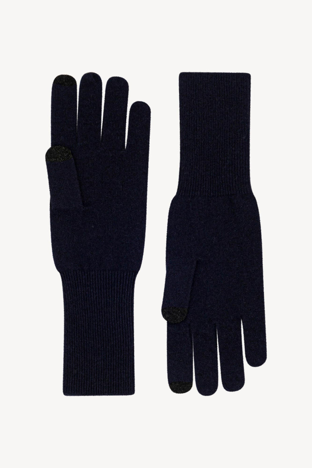 Guanti Touchscreen Donna in Puro Cashmere Notte
