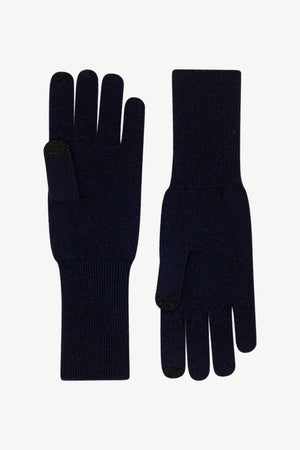 Guanti Touchscreen Donna in Puro Cashmere Notte