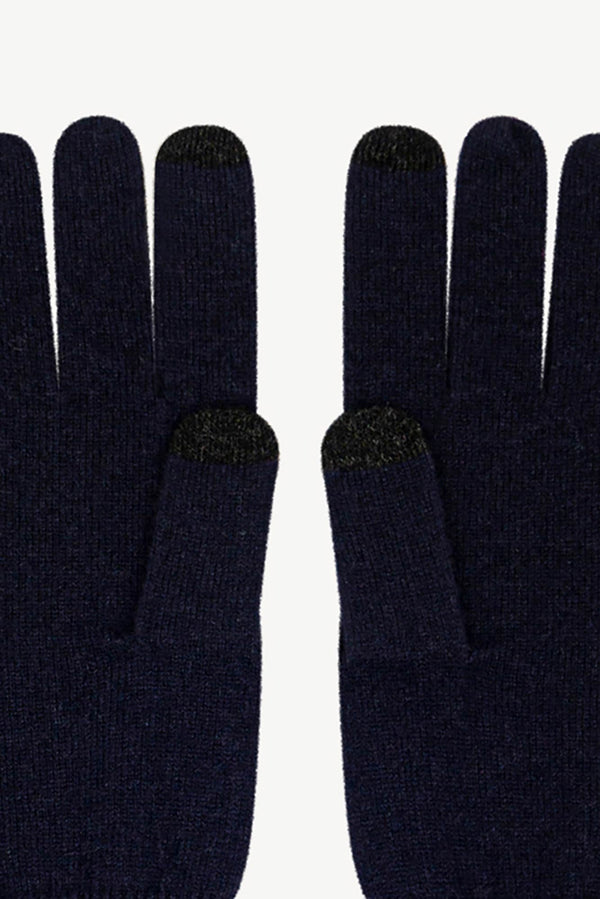 Guanti Touchscreen Donna in Puro Cashmere Notte