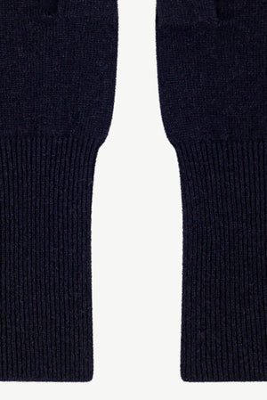 Guanti Touchscreen Donna in Puro Cashmere Notte