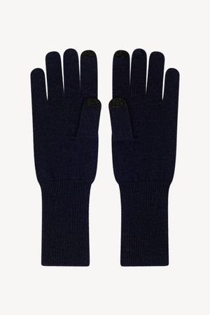 Guanti Touchscreen Donna in Puro Cashmere Notte