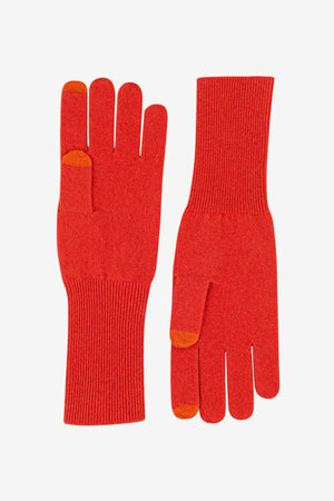 Guanti Touchscreen Donna in Puro Cashmere Bitter