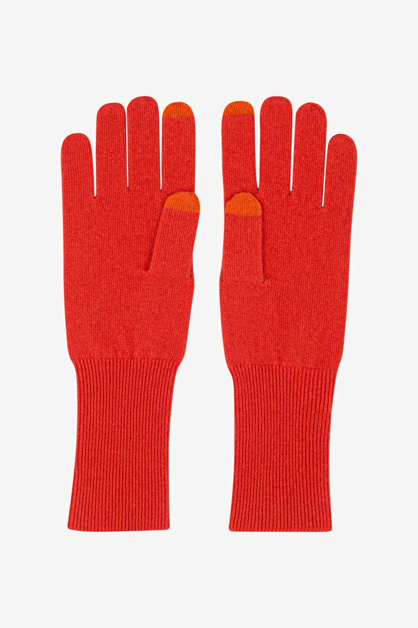 Guanti Touchscreen Donna in Puro Cashmere Bitter