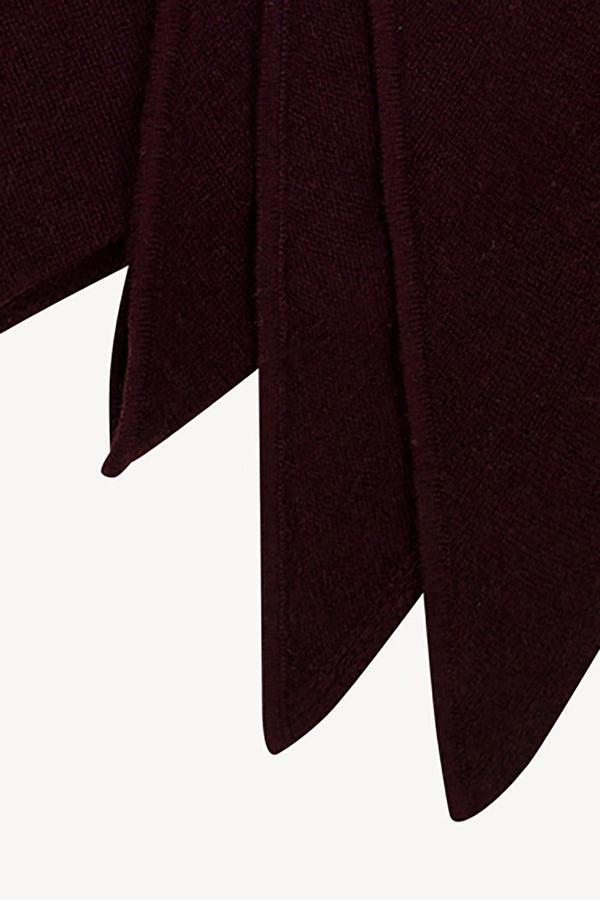 Sciarpa a Triangolo in Puro Cashmere Acero