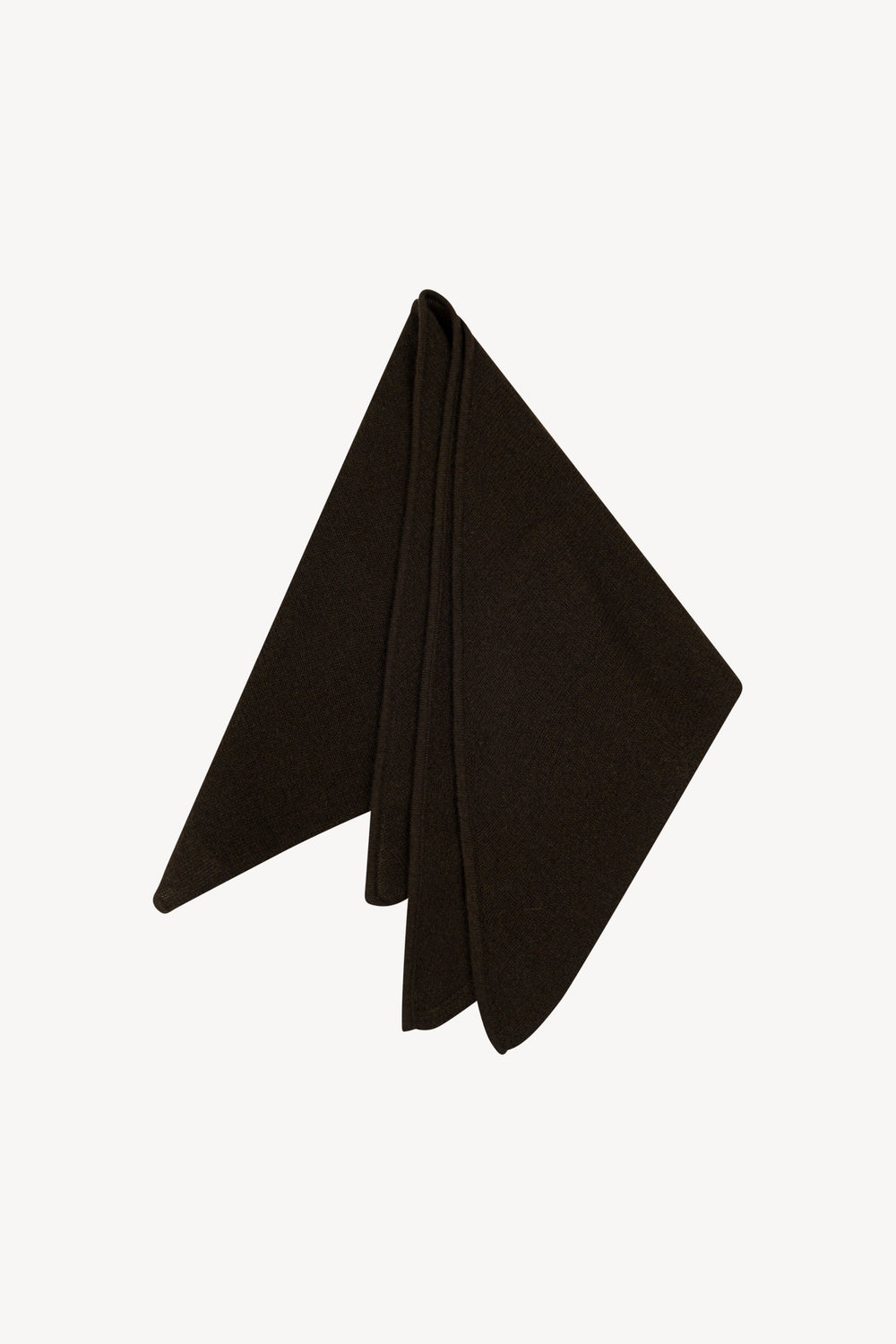 Sciarpa a Triangolo in Puro Cashmere Mocha