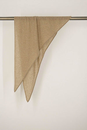 Sciarpa a Triangolo in Puro Cashmere Dune