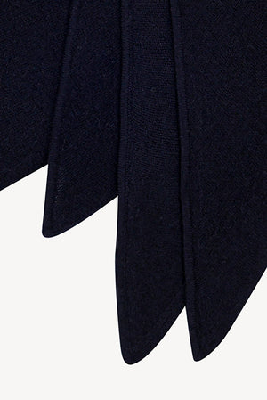 Sciarpa a Triangolo in Puro Cashmere Notte