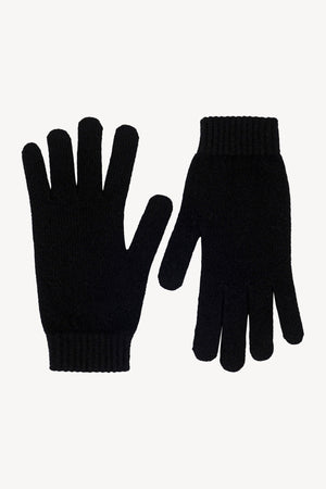 Guanti Uomo 4 Fili in Puro Cashmere Nero