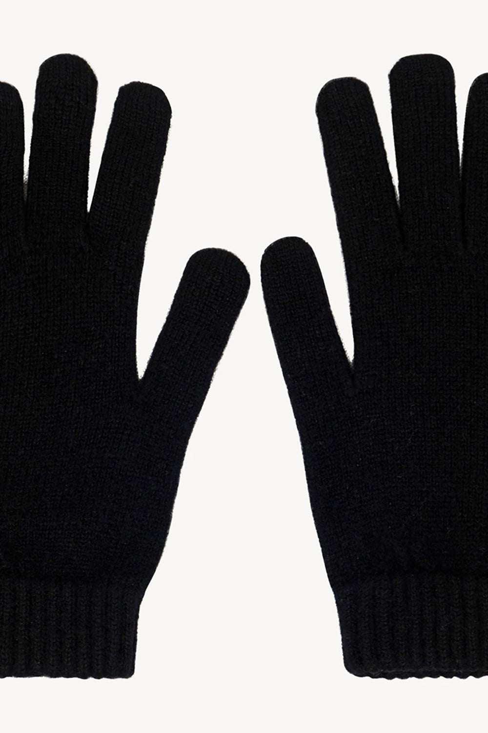 Guanti Uomo 4 Fili in Puro Cashmere Nero