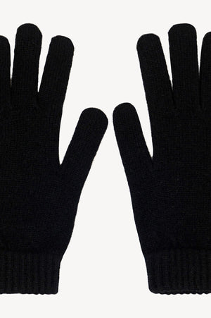 Guanti Uomo 4 Fili in Puro Cashmere Nero