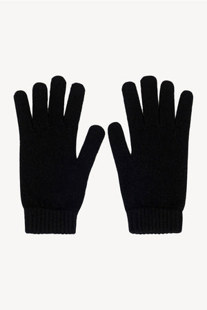Guanti Uomo 4 Fili in Puro Cashmere Nero