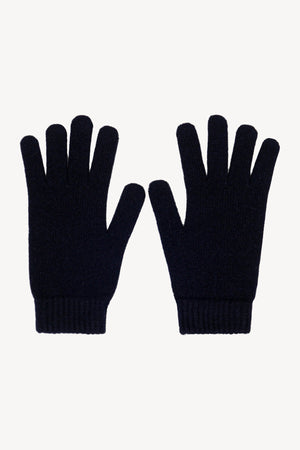 Guanti Uomo 4 Fili in Puro Cashmere Navy