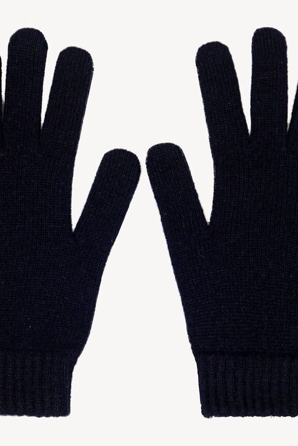 Guanti Uomo 4 Fili in Puro Cashmere Navy