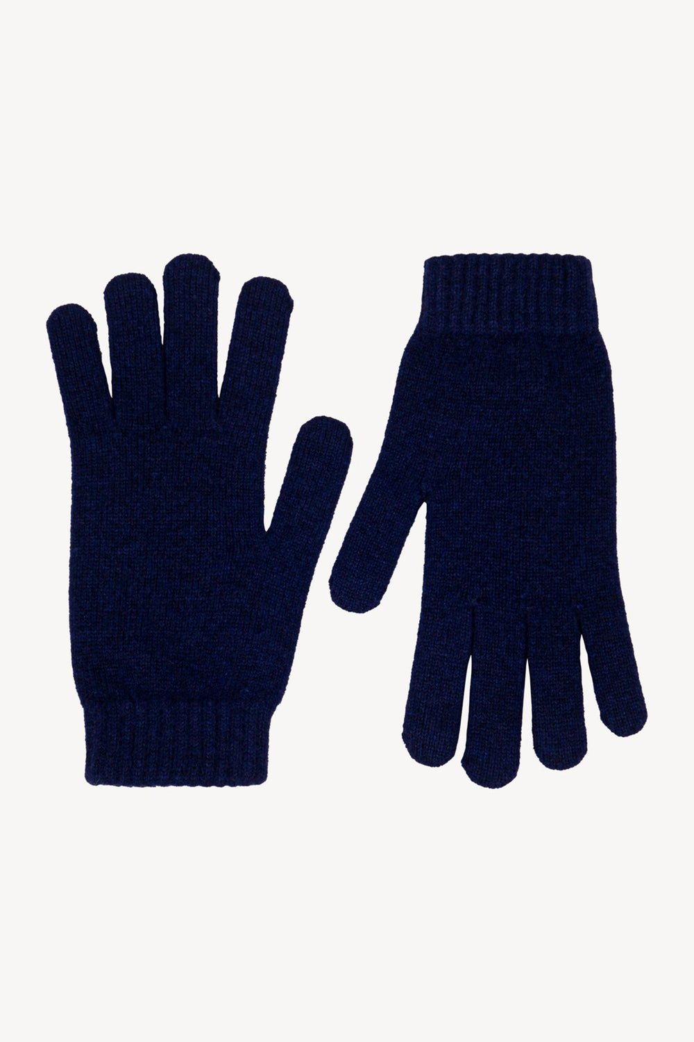 Guanti Uomo 4 Fili in Puro Cashmere Ink Blue