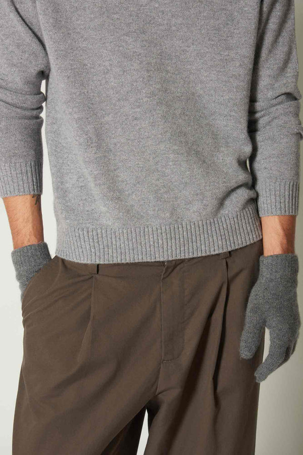 Guanti Uomo 4 Fili in Puro Cashmere Flanella