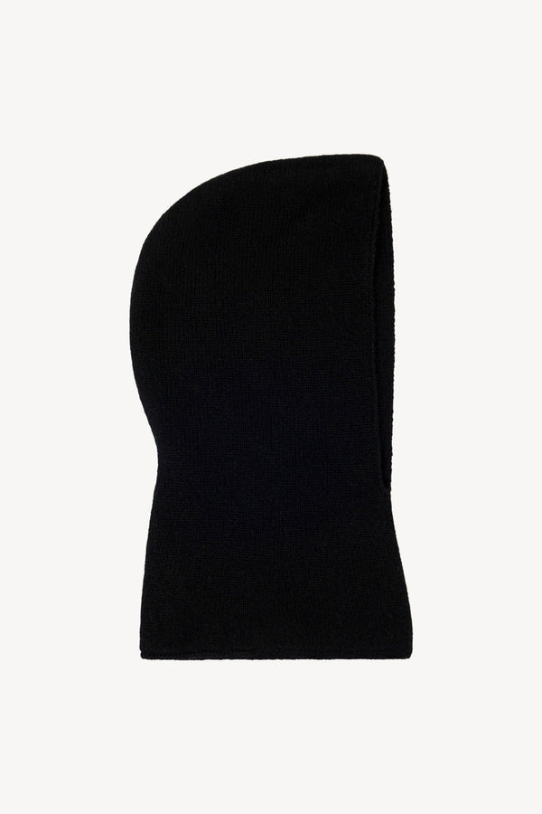 Scaldacollo con Cappuccio in Puro Cashmere Nero