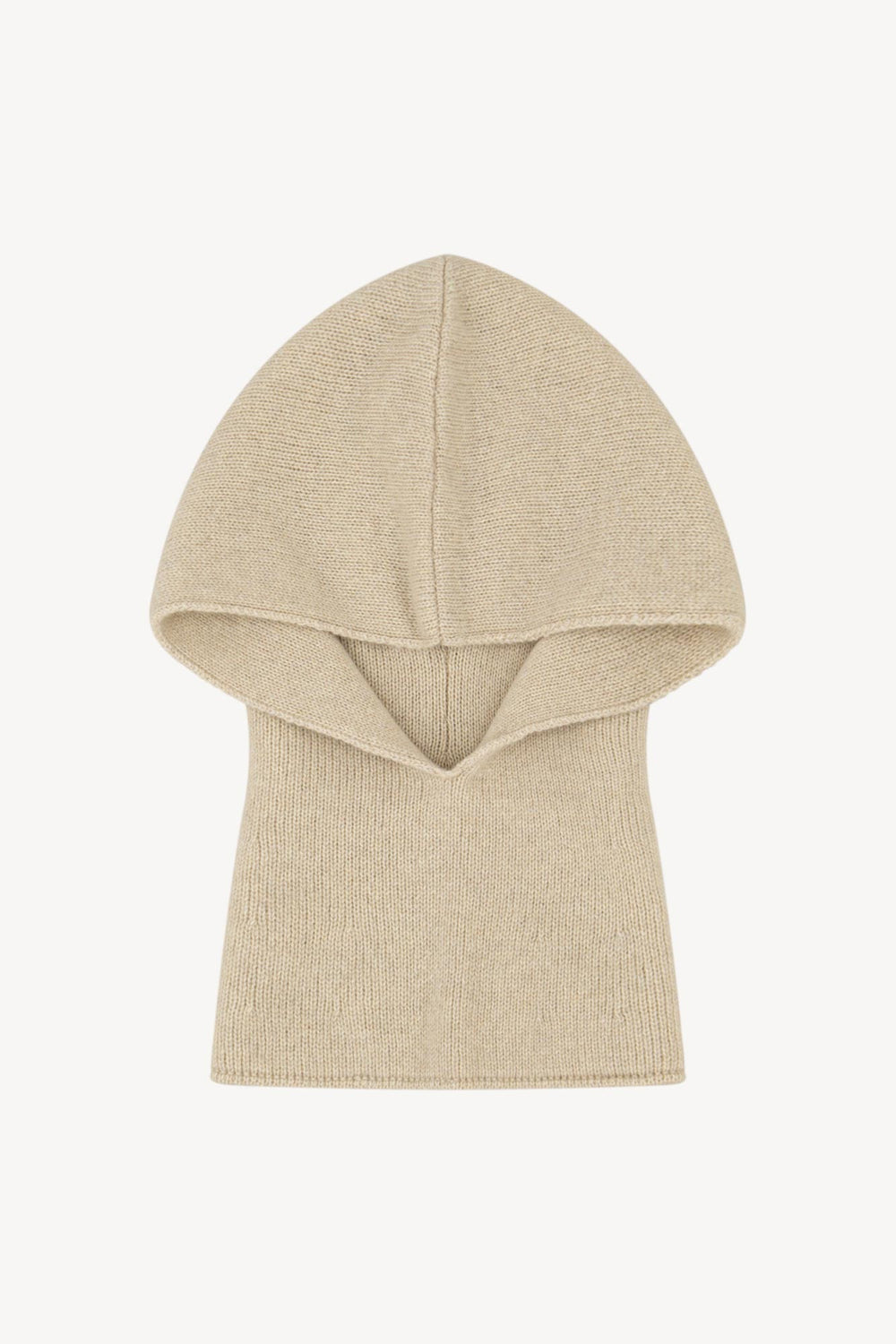 Scaldacollo con Cappuccio in Puro Cashmere Avena