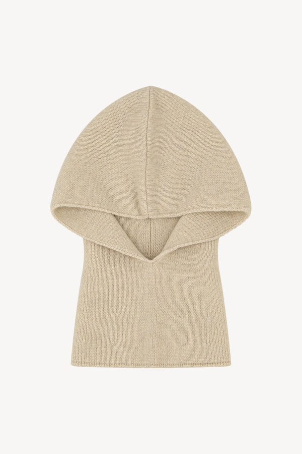 Scaldacollo con Cappuccio in Puro Cashmere Avena