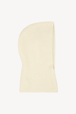 Scaldacollo con Cappuccio in Puro Cashmere Latte