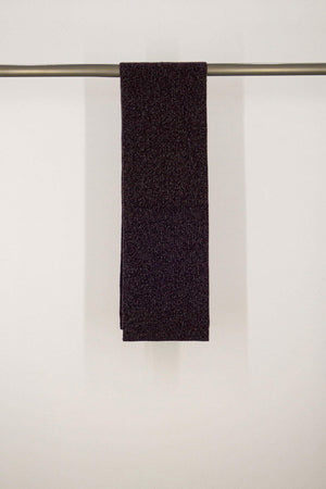 Sciarpa Unisex a Costa Inglese in Puro Cashmere Moulinè Acero