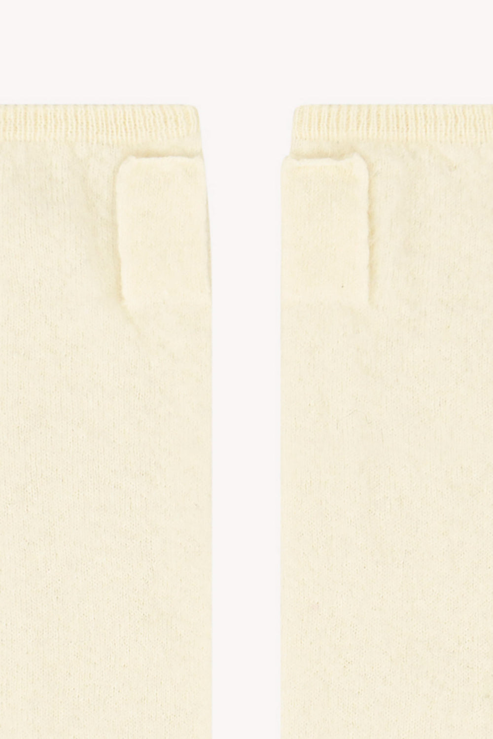 Manicotti in Puro Cashmere Spazzolato Latte